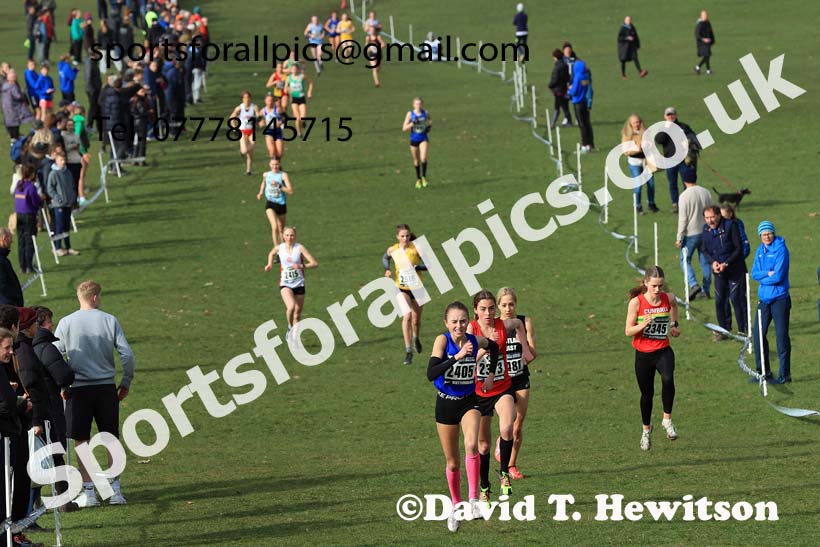 Womens Under-20s, 2024 CAU Inter Counties Cross Country Champs., Wollaton Park, Nottingham. Photo: David T. Hewitson/Sports for All Pics